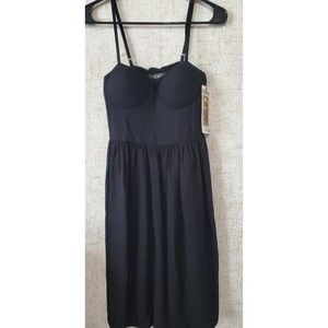 Rewash Black Dress New Molded Cups Braless Size Small